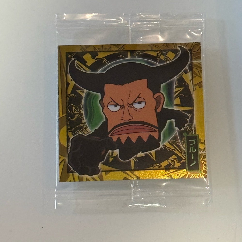 "Blueno (Rare)" from the Niforamtion ONE PIECE Pirate Sticker Wafer LOG.9 series